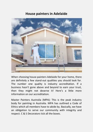 house painters in adelaide