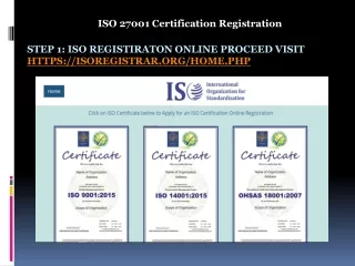 ISO 27001: 2013 CERTIFICATION.