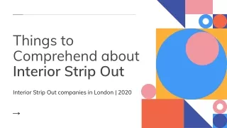 Interior Strip Out companies in London | 2020