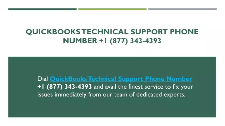 quickbooks technical support phone number