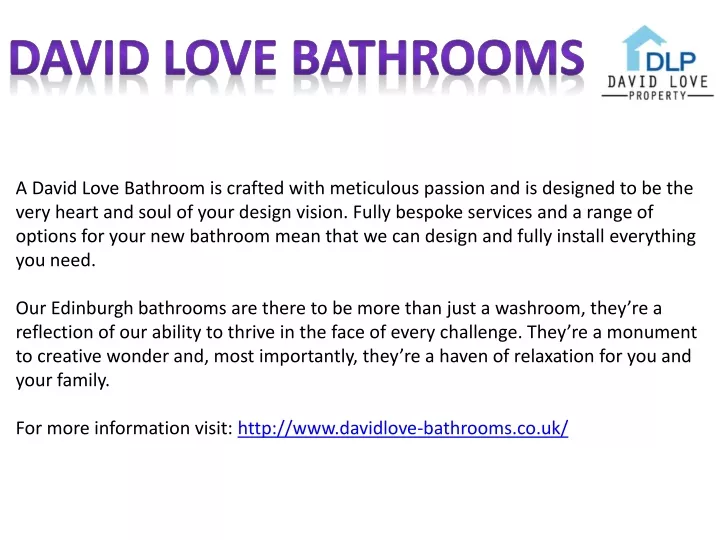 david love bathrooms