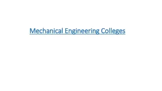 mechanical engineering colleges
