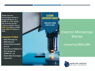 electron microscope market forecast from 2020