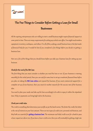 the the few things to consider before getting