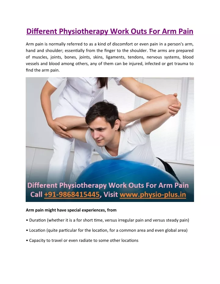 different physiotherapy work outs