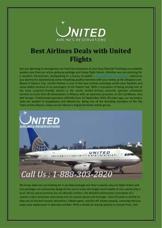 best airlines deals with united flights