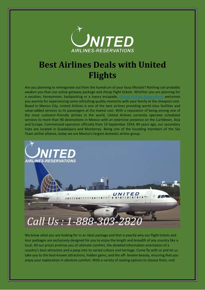 best airlines deals with united flights