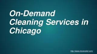 on demand cleaning services in chicago
