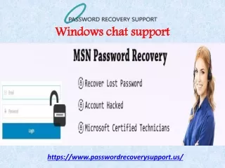 Windows chat support