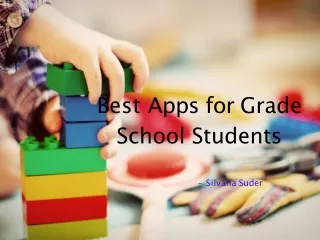 Silvana Suder: The best apps for Grade School Kids