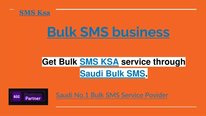 bulk sms business