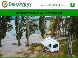Motorhome Hire In NZ - Easy Booking