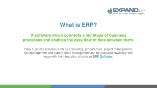 What is ERP Software (Enterprise resource planning)?