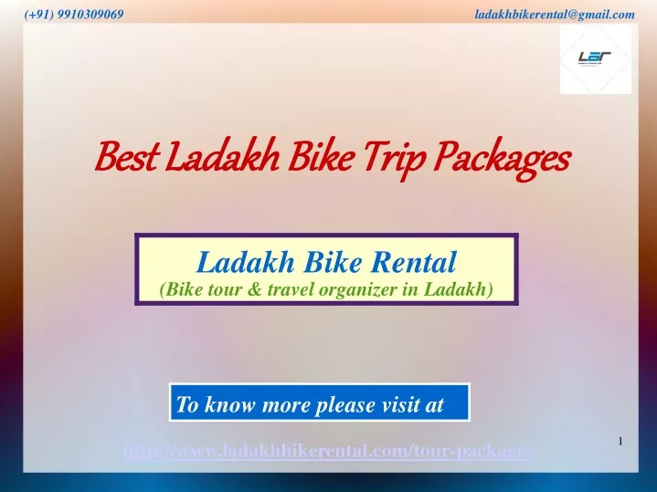 best ladakh bike trip packages