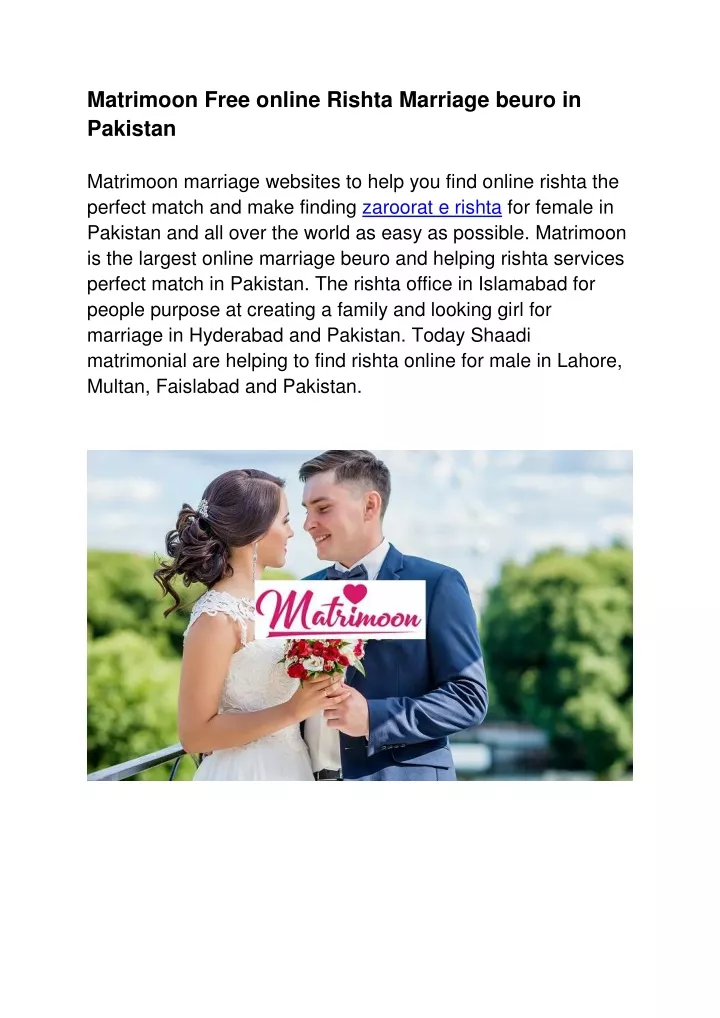 matrimoon free online rishta marriage beuro