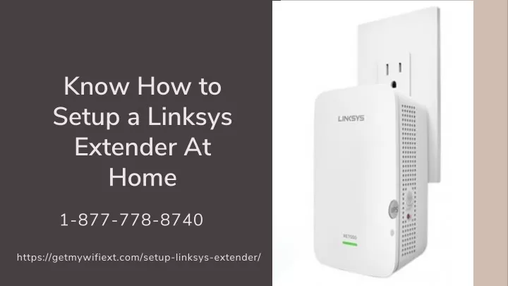know how to setup a linksys extender at home