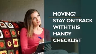 Moving? Stay On Track with This Handy Checklist