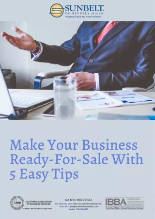 Make Your Business Ready-For-Sale With 5 Easy Tips