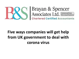 UK helps business fights with Covid-19