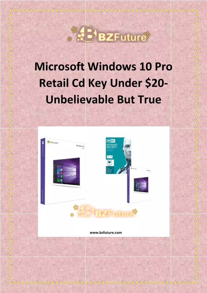 microsoft windows 10 pro retail cd key under