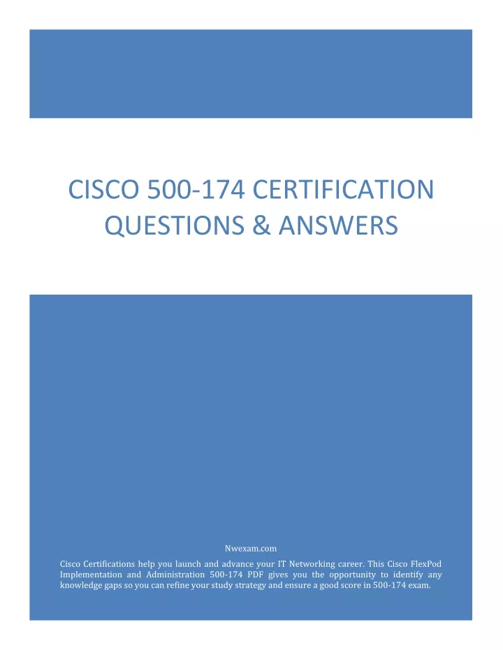 cisco 500 174 certification questions answers