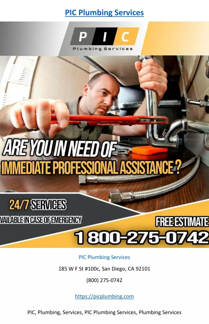 pic plumbing services