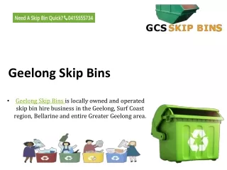 geelong skip bins