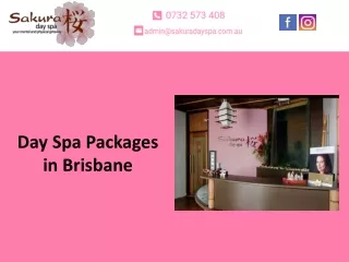 day spa packages in brisbane