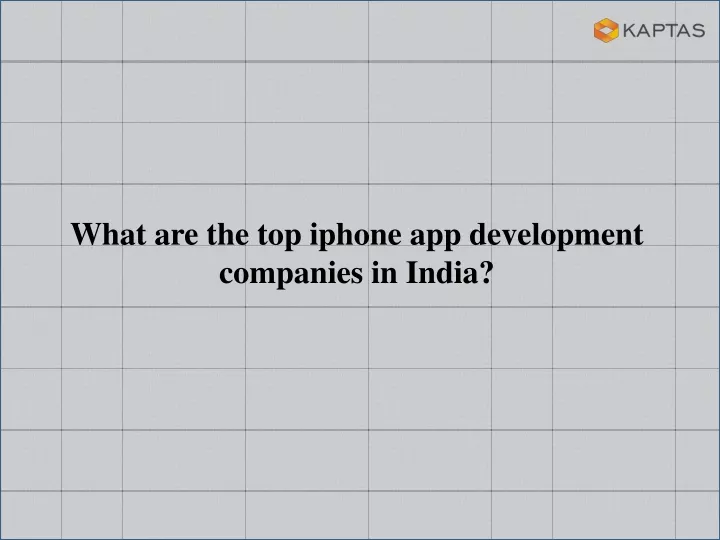 what are the top i phone app development
