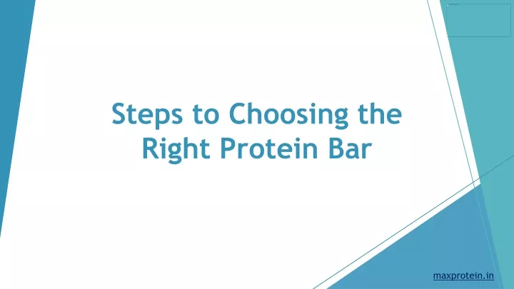 steps to choosing the right protein bar