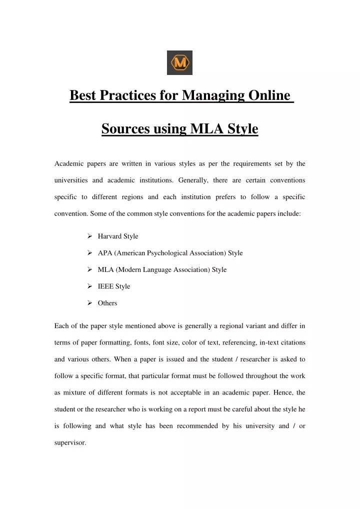 best practices for managing online