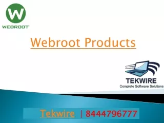 Webroot Products | 8444796777 | Tekwire