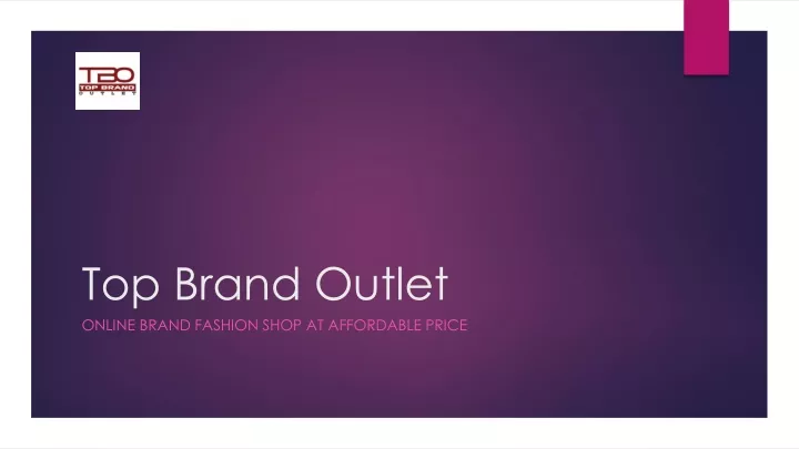 top brand outlet