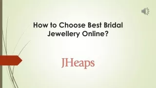 How to Choose Best Bridal Jewellery Online