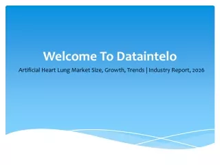 welcome to dataintelo
