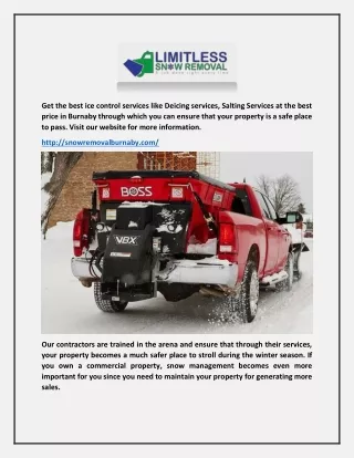 get the best ice control services like deicing