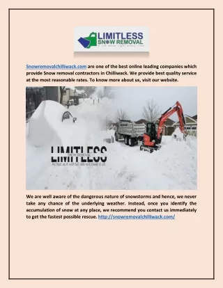 snowremovalchilliwack com are one of the best