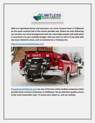 with our operating license and insurance our snow