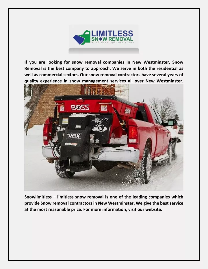 if you are looking for snow removal companies