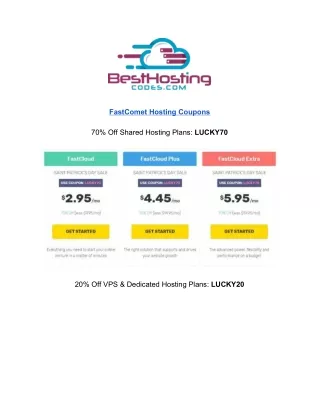 fastcomet hosting coupons 70 off shared hosting