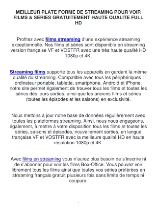 films streaming