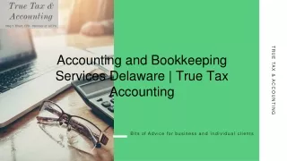 Accounting and Bookkeeping Services Delaware