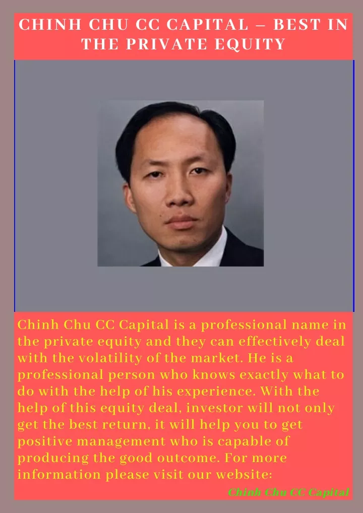 chinh chu cc capital best in the private equity