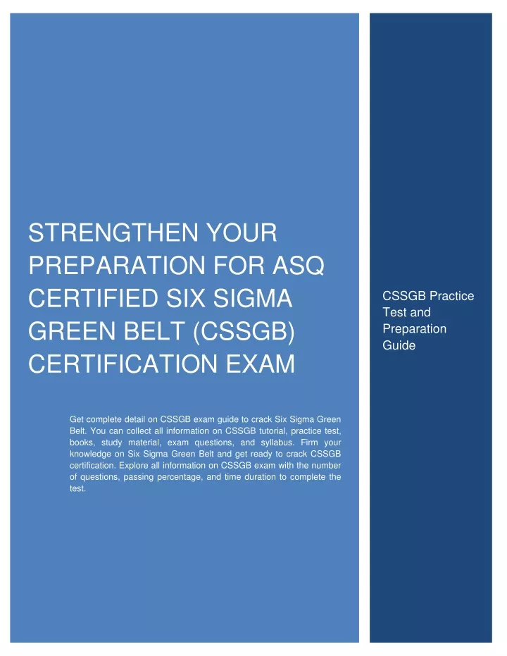 strengthen your preparation for asq certified