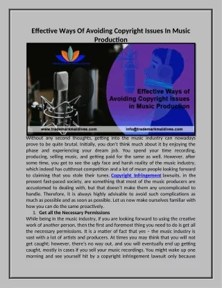 effective ways of avoiding copyright issues