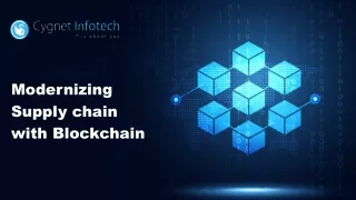 modernizing supply chain with blockchain