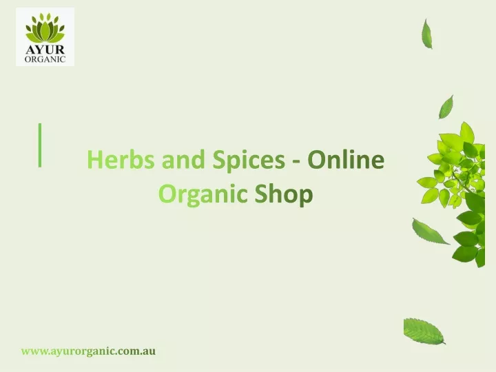 herbs and spices online organic shop