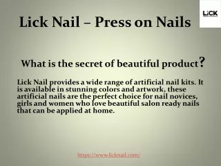 Perfect for EASY & INSTANT nails decoration at home