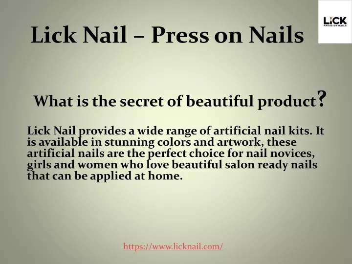 lick nail press on nails