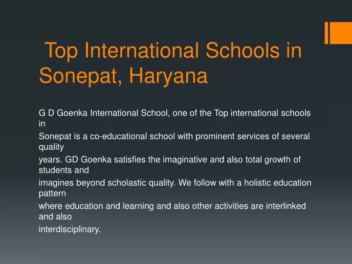 top international schools in sonepat haryana